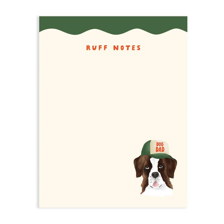 ST. BERNARDS DOG DAD NOTEPAD for wholesale by Jolly Joven