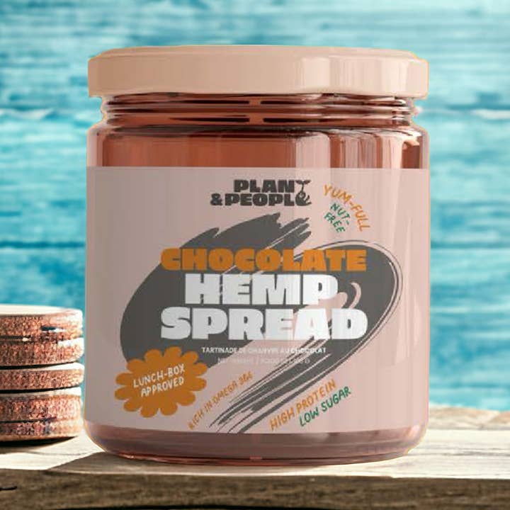 Tartinade au chocolat au chanvre pour la vente par Plant & People