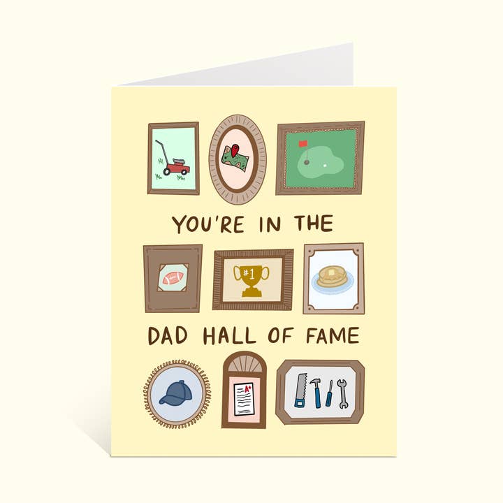 Dad Hall of Fame Card for wholesale by bellwell