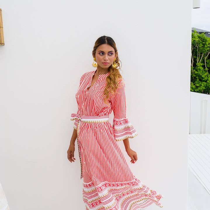 GITA MIDI DRESS RED and other Purchase Wholesale red mulch. Free Returns & Net 60 Terms on Faire trending on Faire.