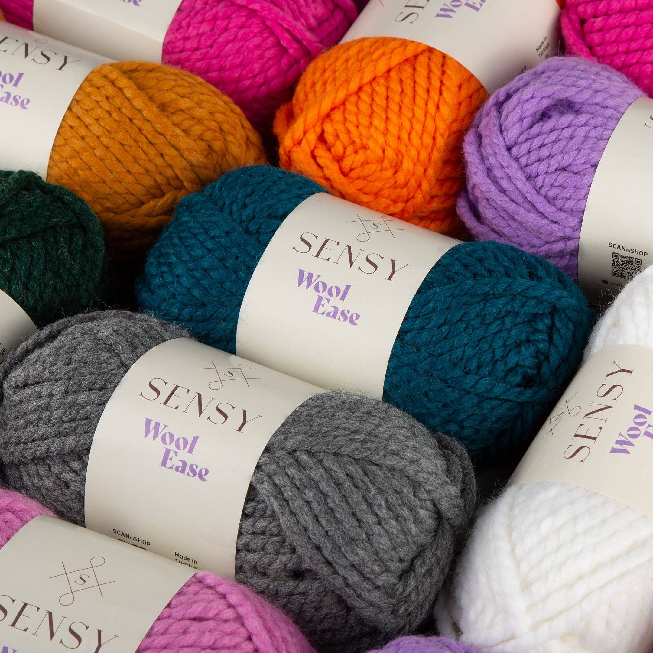 Sensy - Wholesale Yarn - Sensy Wool Ease Yarn, 3.5 oz, 66 Yards, Gauge 6 Super Bulky19