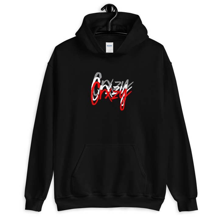 Grindcrxzy Schwarzer „Ohio State“ Kapuzenpullover für den Großhandel von GrindCrxzy