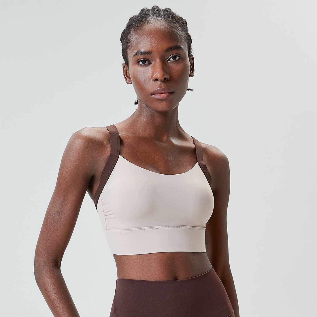 Sodalemon - Wholesale Sports Bra - Women's - Full Coverage With Wide Straps Contrast Color Sports Bra13