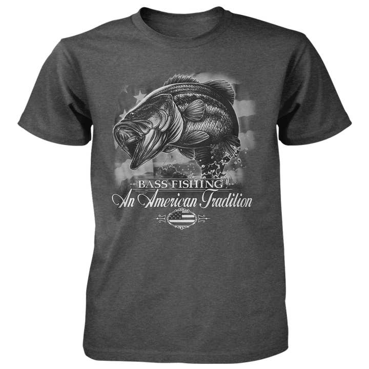 A/T Mono Bass - T-shirt en coton 4,5 oz pour la vente par American Traditions