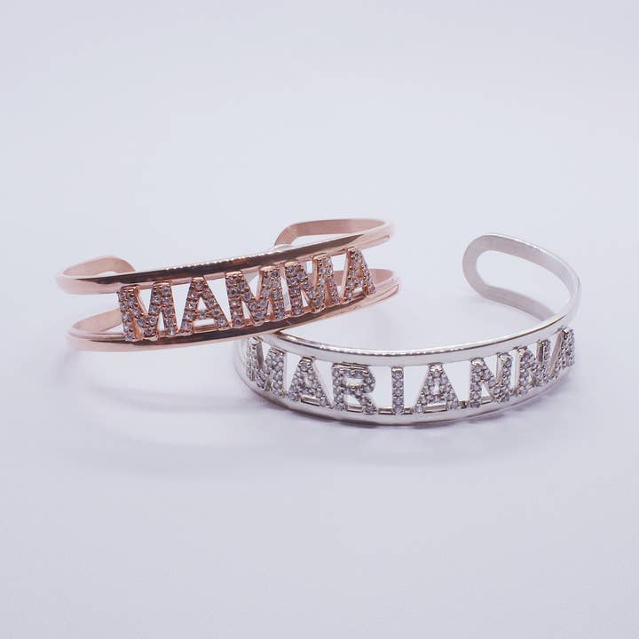 Luxury Slave Bracelet Name or Word “Customizable” for wholesale by M di Martina