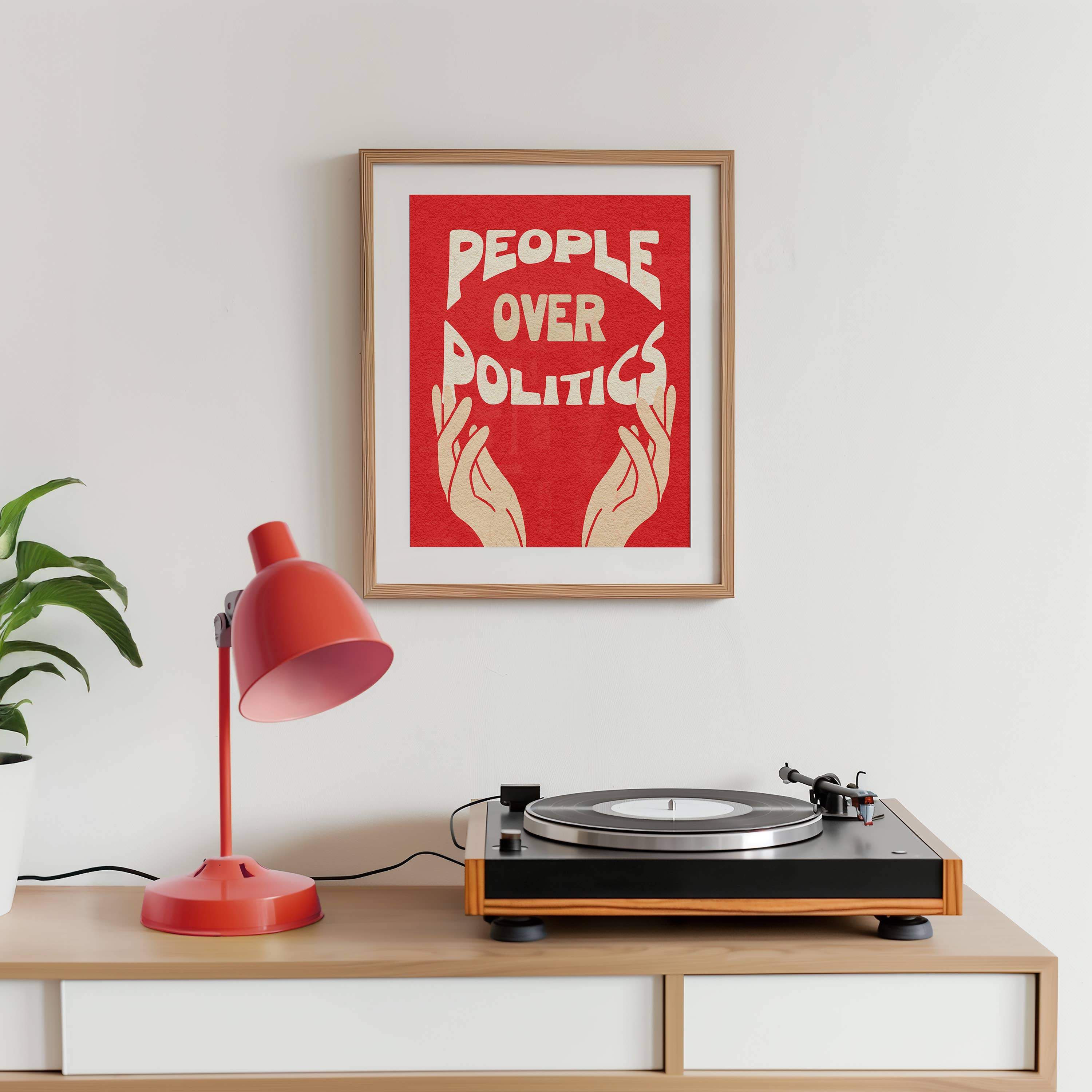 GiGi Thomas Designs - Wholesale Art Print - People Over Politics Print4