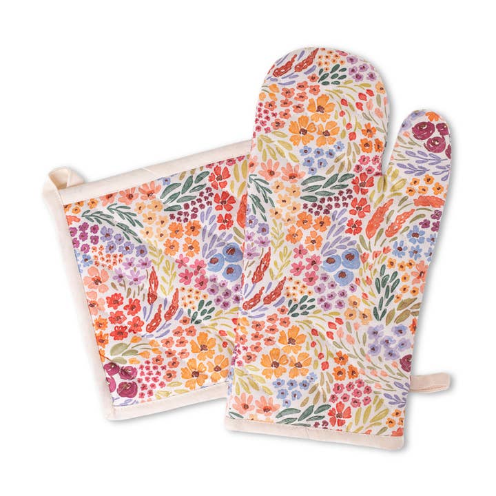 Elyse Breanne Design – Engroshandel Grydelap – Landskabsblomster Ovnhandske + Grydelap0