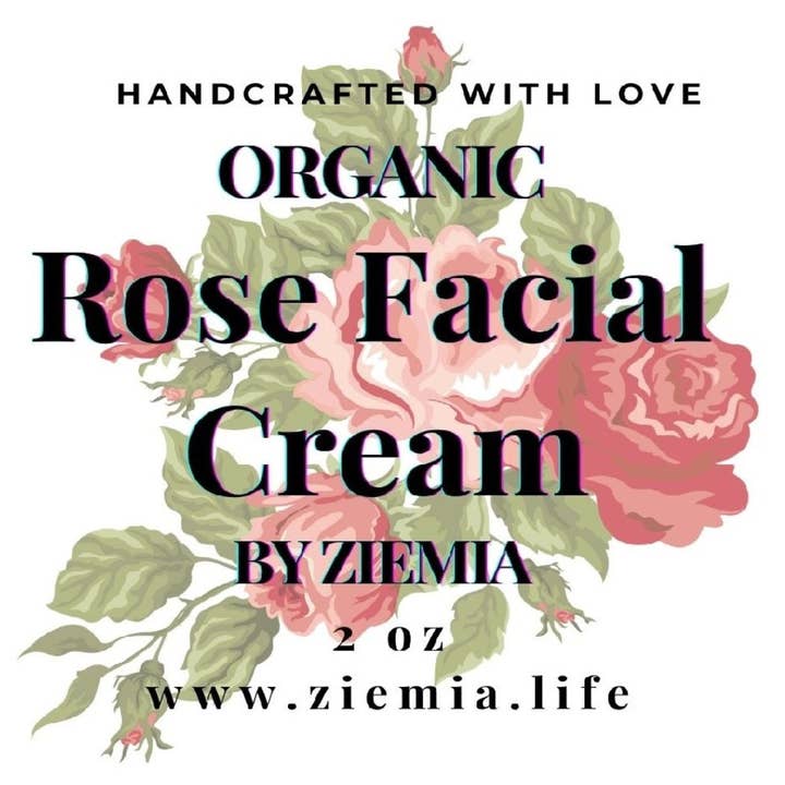 Creme Facial Rosa por atacado de Ziemia "Earth" Essentials-Organic Skincare & Herbal Healing Products
