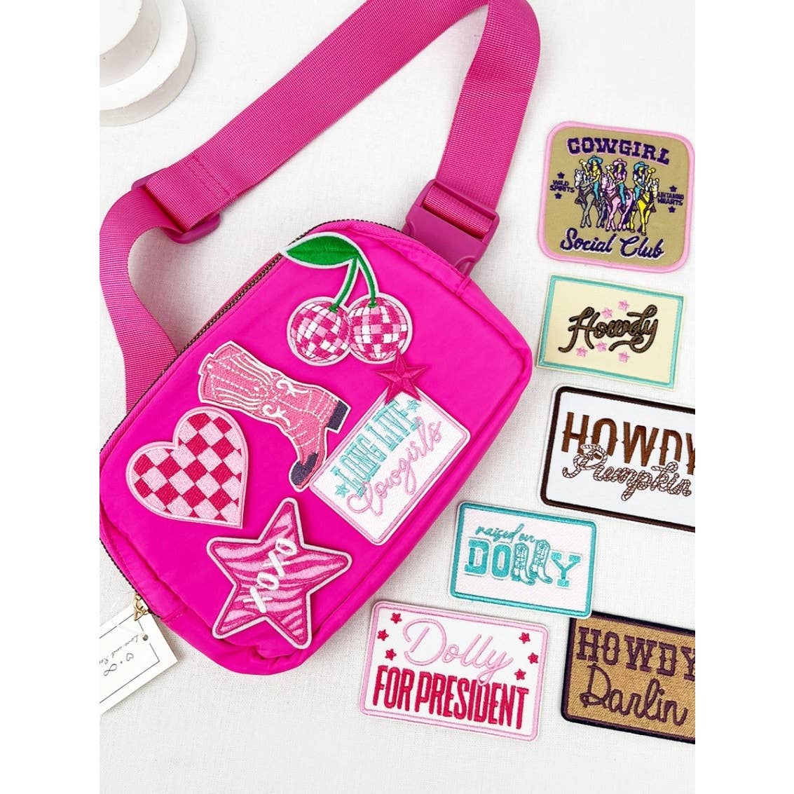 MIX COLOR COWGIRL Theme DIY Iron On Embroidered Patches for wholesale on Faire4