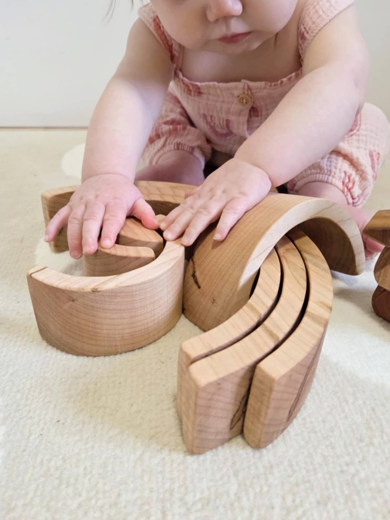 Indie Wood Co. - Wholesale Wood Toy - Kids - Wooden Rainbow Stacker2