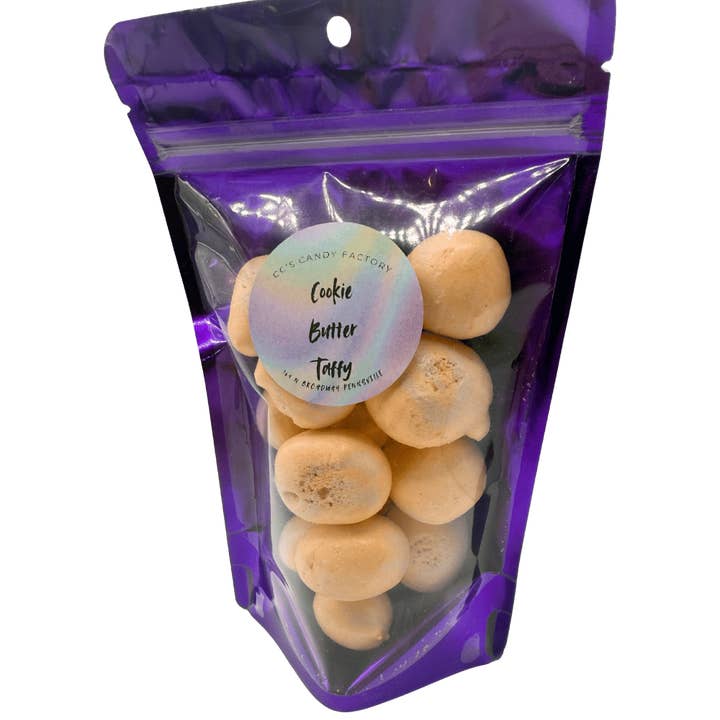 Cookie Butter Taffy | Freeze Dried Salt Water Taffy | Freeze Dried Candy for wholesale by CC’s Candy Factory
