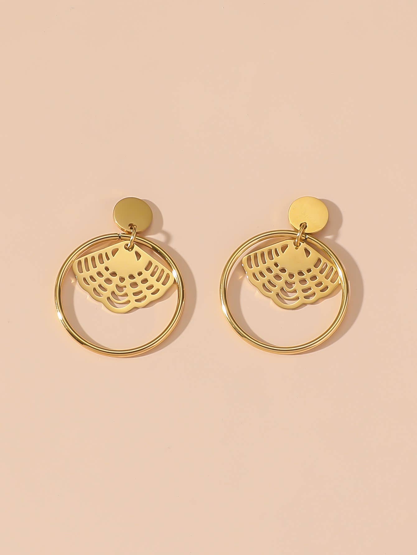 Blossom bijoux - Wholesale Dangle Earrings - 24BOA114 Stainless Steel Stud Earrings1