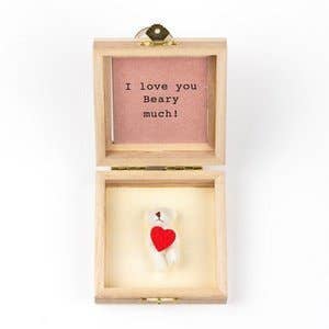 Bear In A Box Beary Much for wholesale by Sidedish Cards