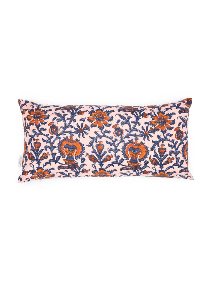 Osha Silk Reversible Bolster Cushion for wholesale by Daughters of Gaea Ltd