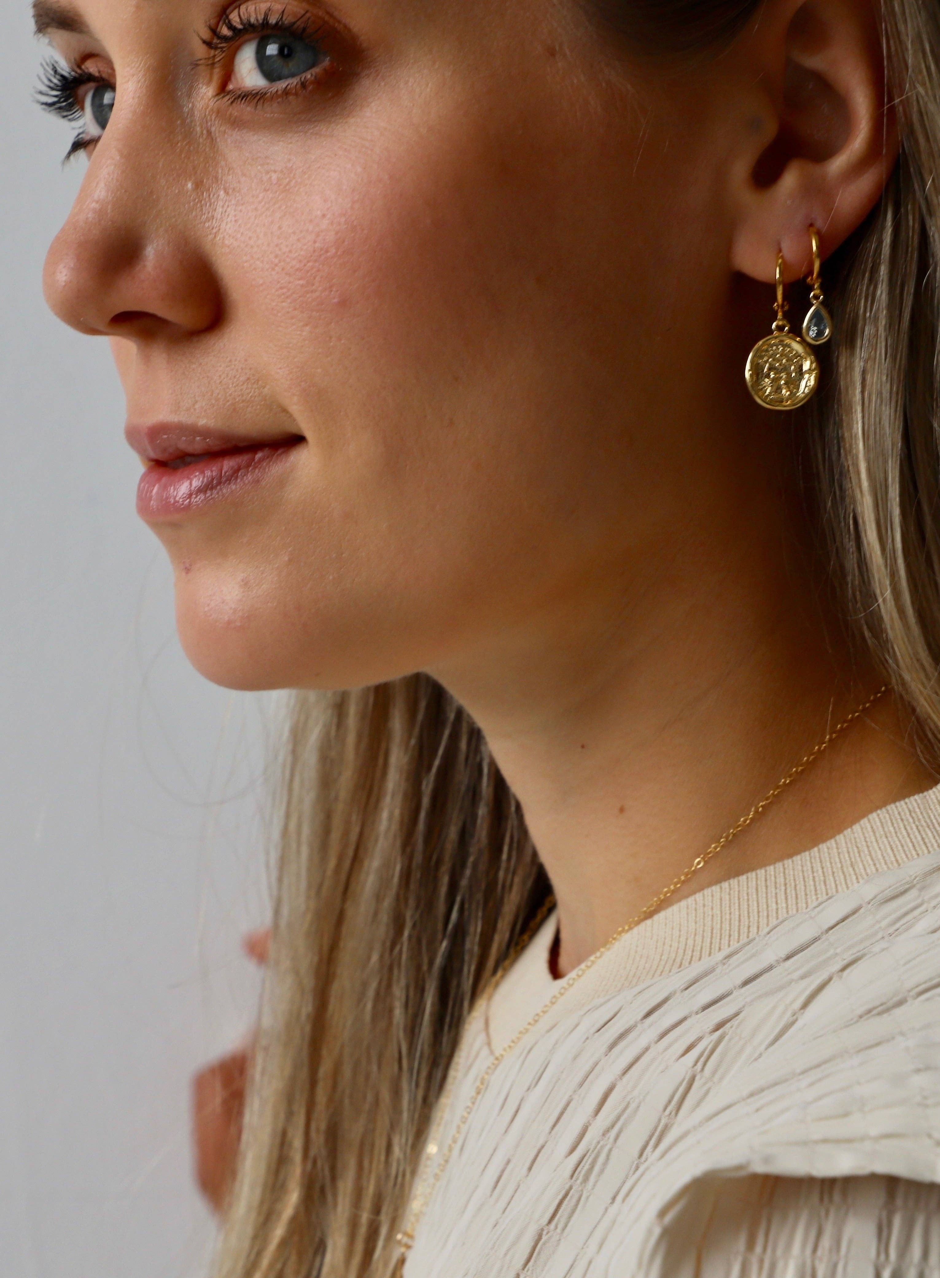 Katie Waltman Jewelry - Wholesale Huggie Earrings - VINTAGE WAX SEAL HUGGIES5