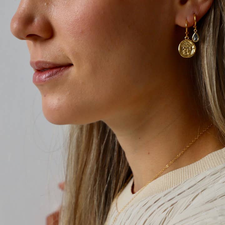 Katie Waltman Jewelry - Wholesale Huggie Earrings - VINTAGE WAX SEAL HUGGIES5