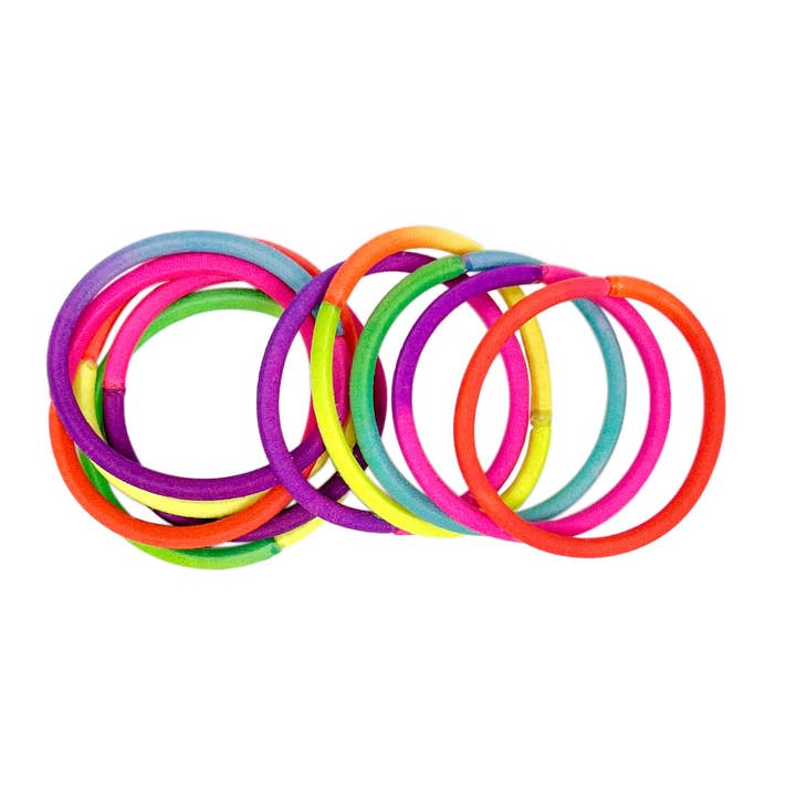 Pink Poppy - Wholesale Hair tie – Kids - Two-Tone Hair Elastics - (Pack Size: 6)3