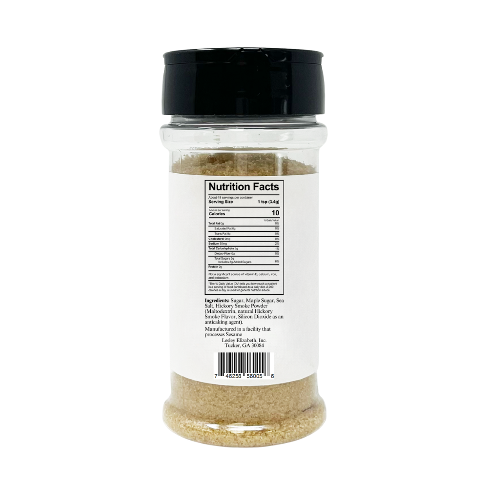 Lesley Elizabeth - Wholesale Sugar/Sweetener - Maple Bacon Sugar – Sweet & Savory Blend (250mL PET)2