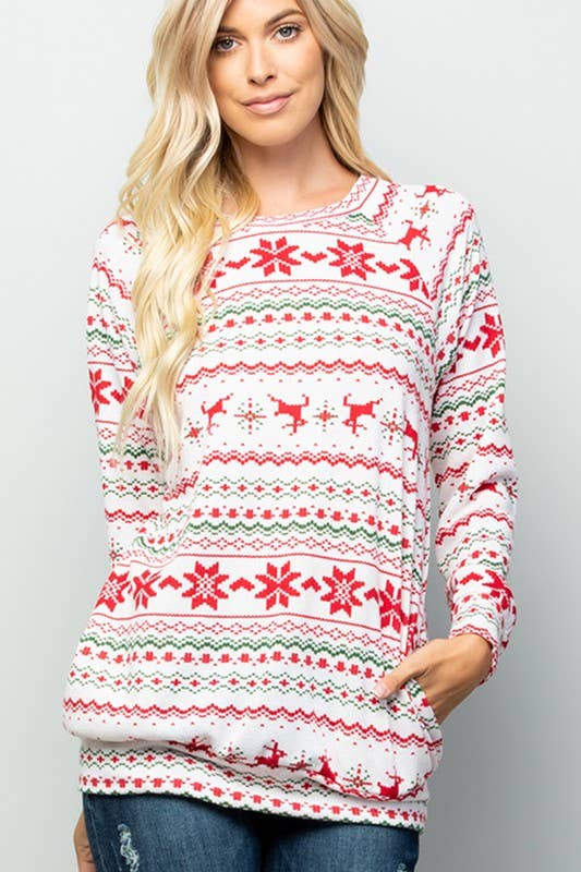 HEIMISH - Venta al por mayor Túnica - Mujer - IMPRESIÓN NAVIDEÑA ST1344-1114