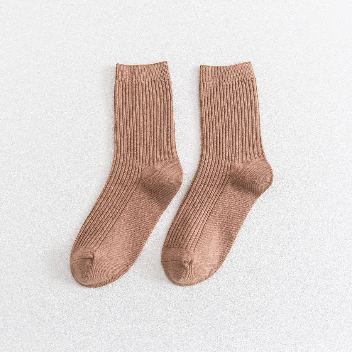 NINEXIS - Wholesale Socks - Unisex - CWMS02986_UNISEX SOLID RIBBED COTTON CREW SOCKS4