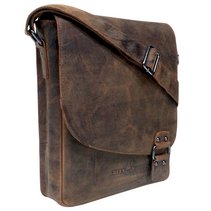Greenwood - Wholesale Messenger Bag - Unisex - Hedwig A4 leather women's shoulder bag for men6