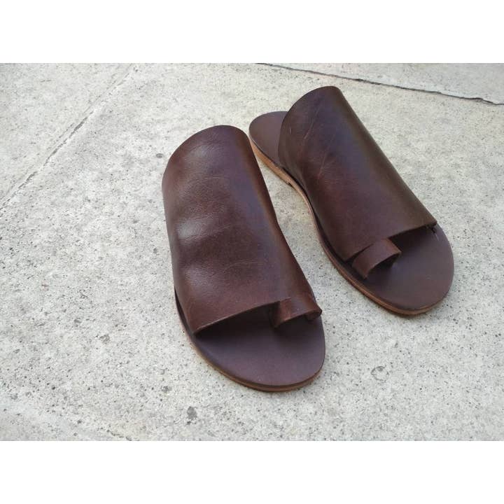 MAVROSANDALS - Venta al por mayor Sandalias - Hombre - VENTA, Sandalias de cuero negro, Sandalias hechas a mano, Sandalias planas3
