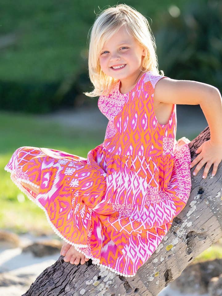 Vestido Menina Bella/ Flamingo por atacado de Walker&Wade