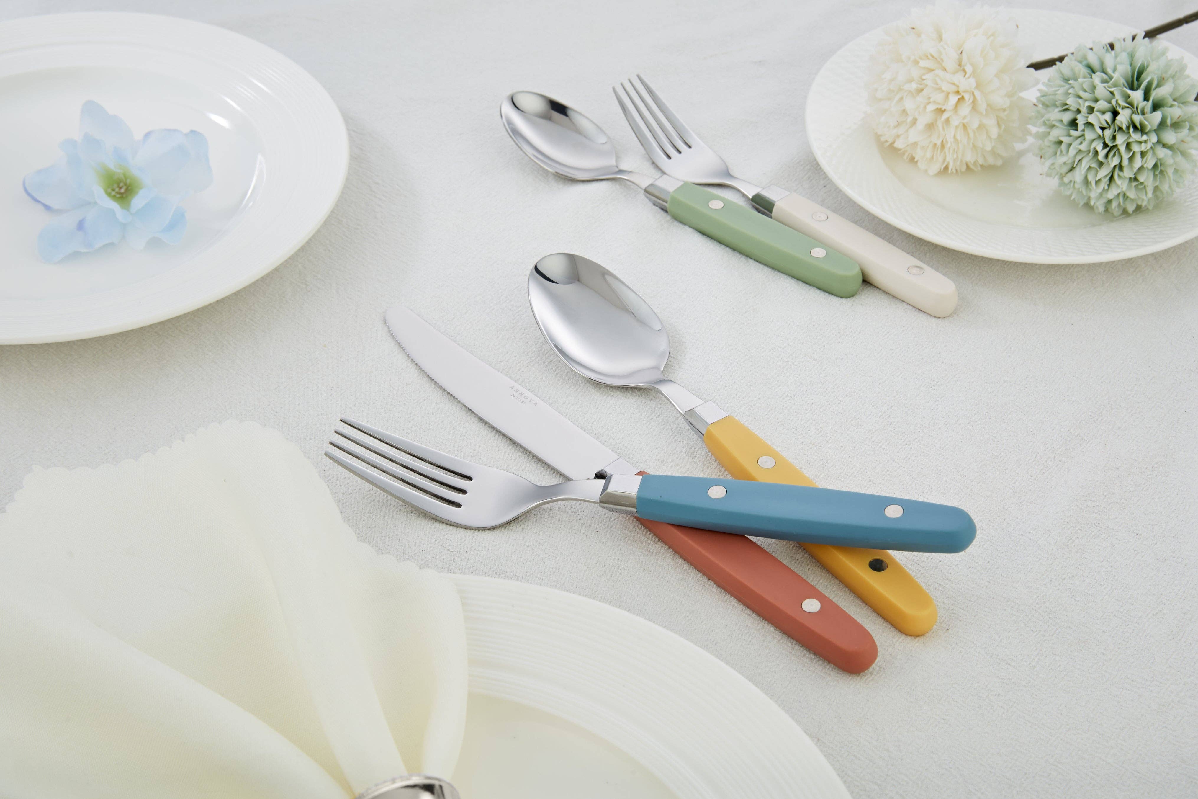 ANNOVA - Venta al por mayor Conjunto de cubiertos - Juego de Cubiertos Retro ANNOVA de 20 Piezas83