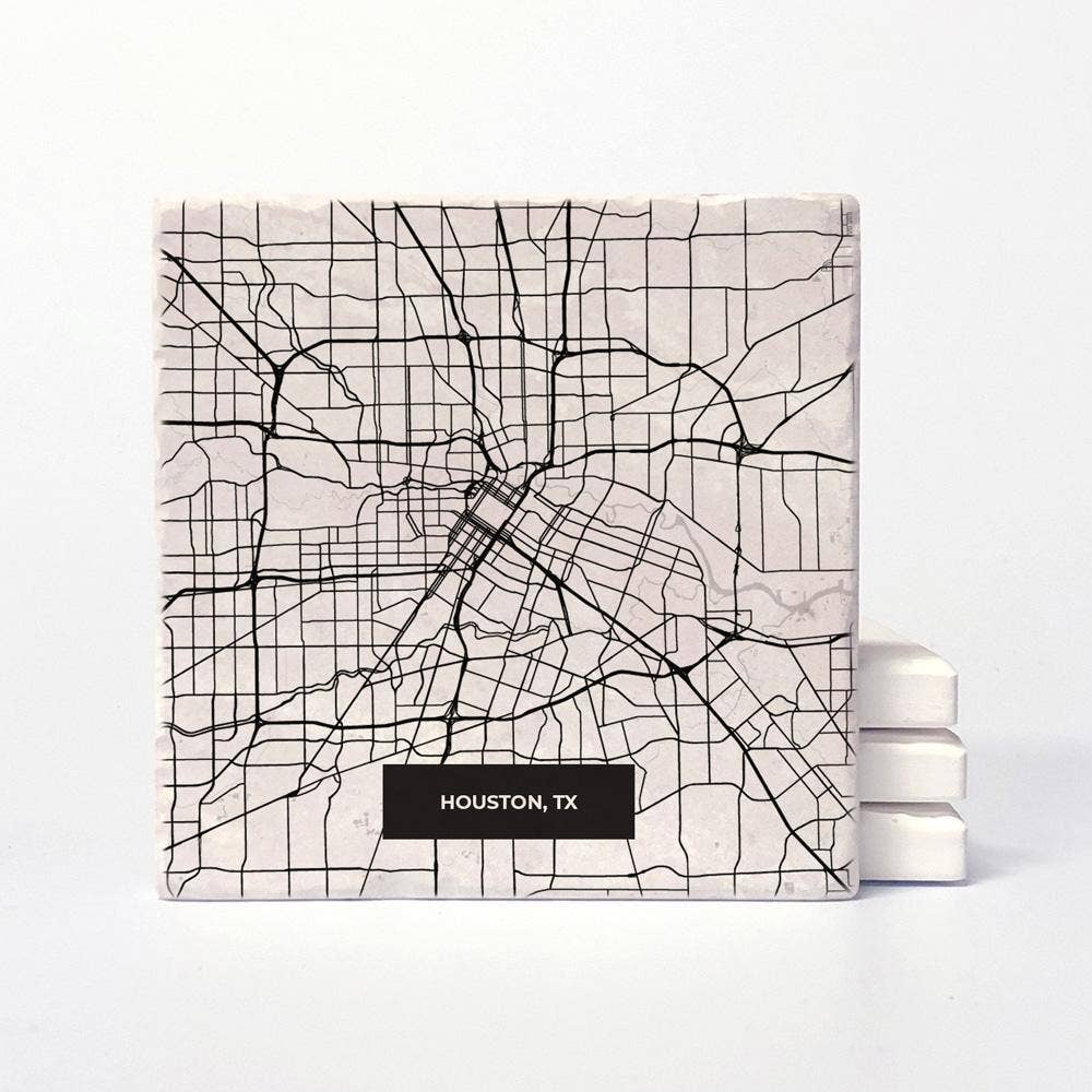 Versatile Coasters - Wholesale Coasters - Houston Modern Map Coasters