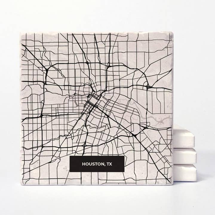 Versatile Coasters - Wholesale Coasters - Houston Modern Map Coasters