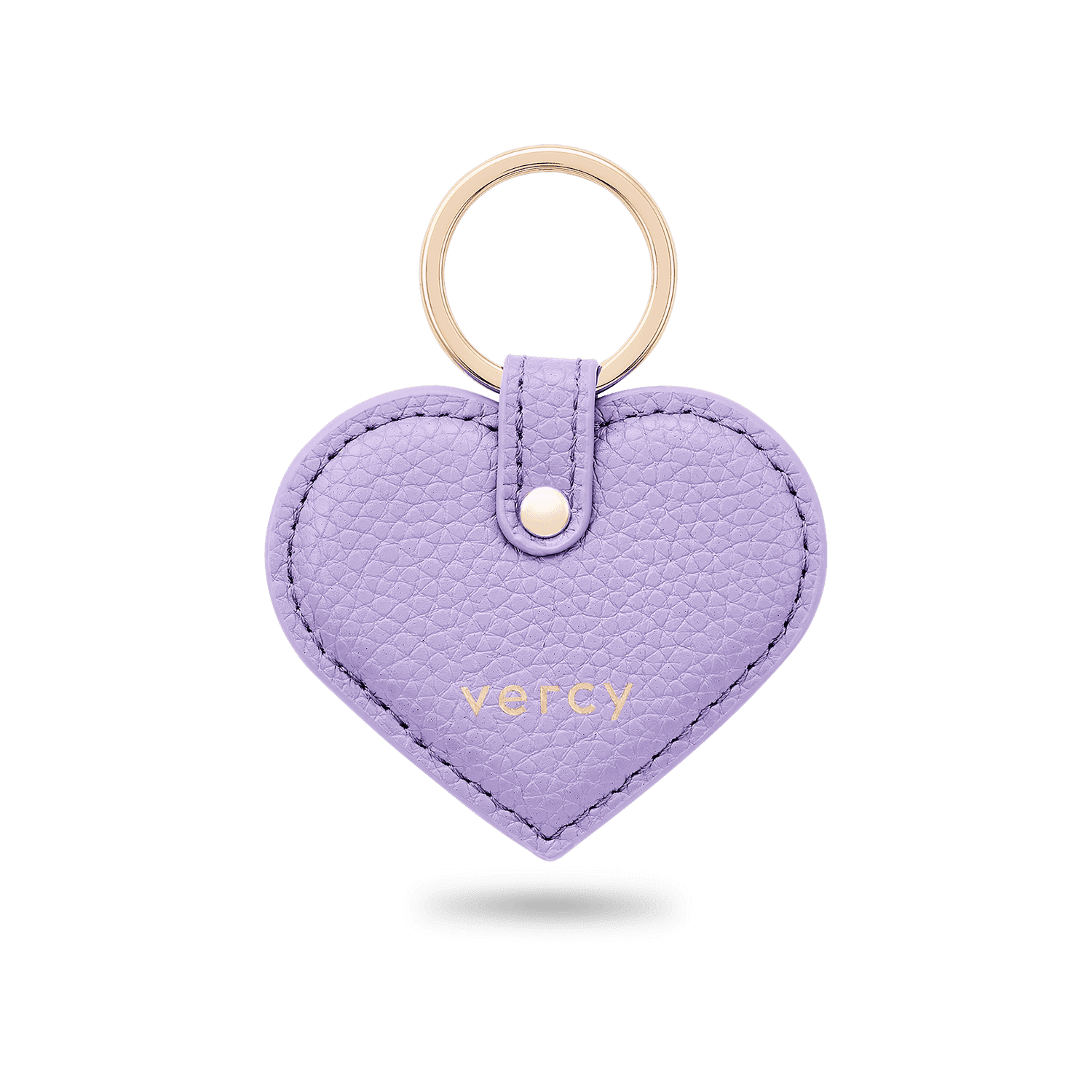 VERCY – wholesale Nyckelringar - Dam – Hjärtnyckelring i veganläder «Lavender purple»0