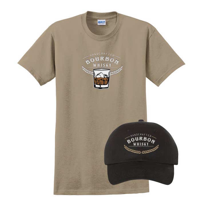 Bourbon Hat and Tee for wholesale by MCCC Sportswear