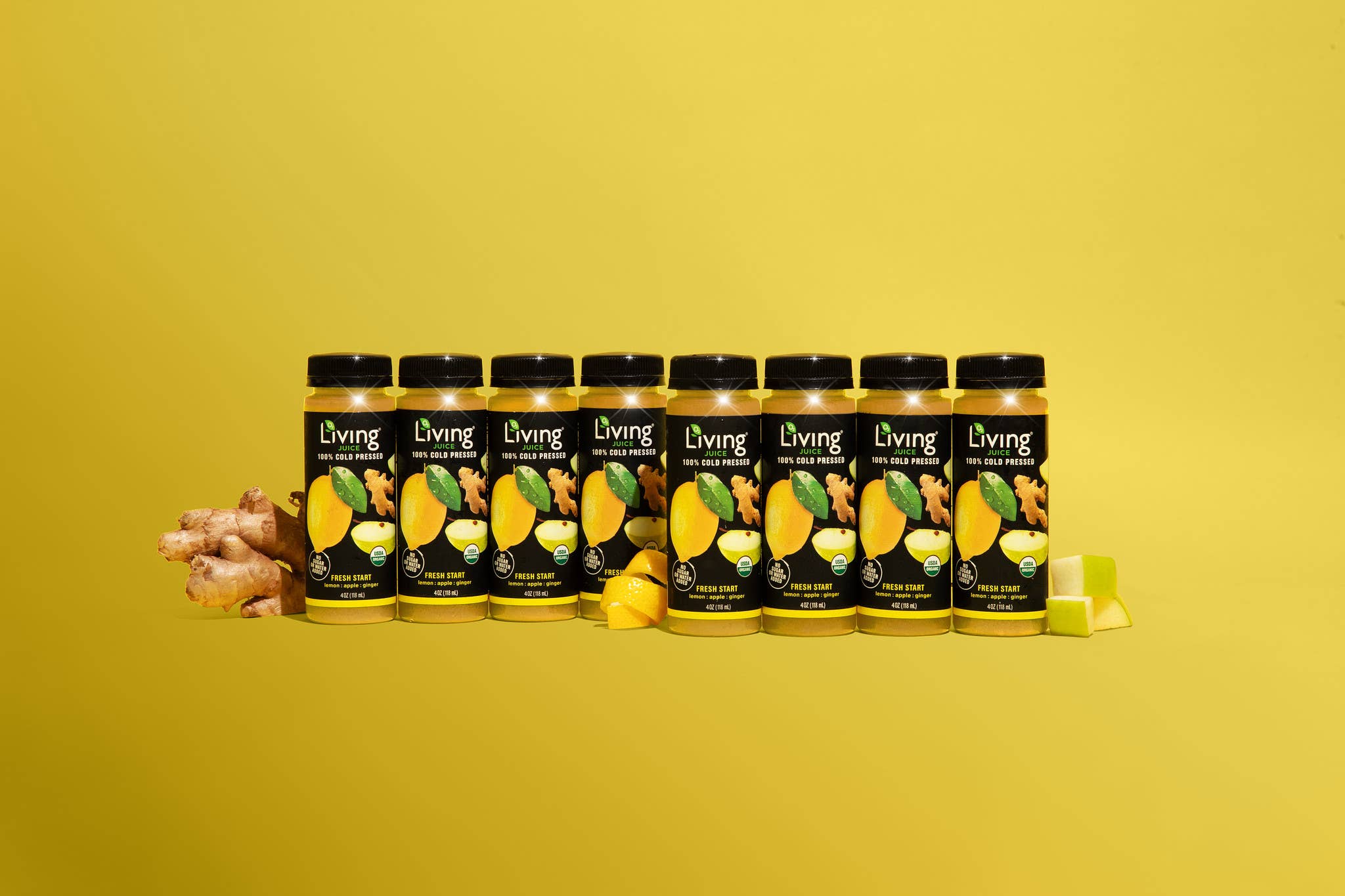 Living Juice - Wholesale Fruit Juice - Living Juice Fresh Start Mini - Organic 4oz Pressed Juice2