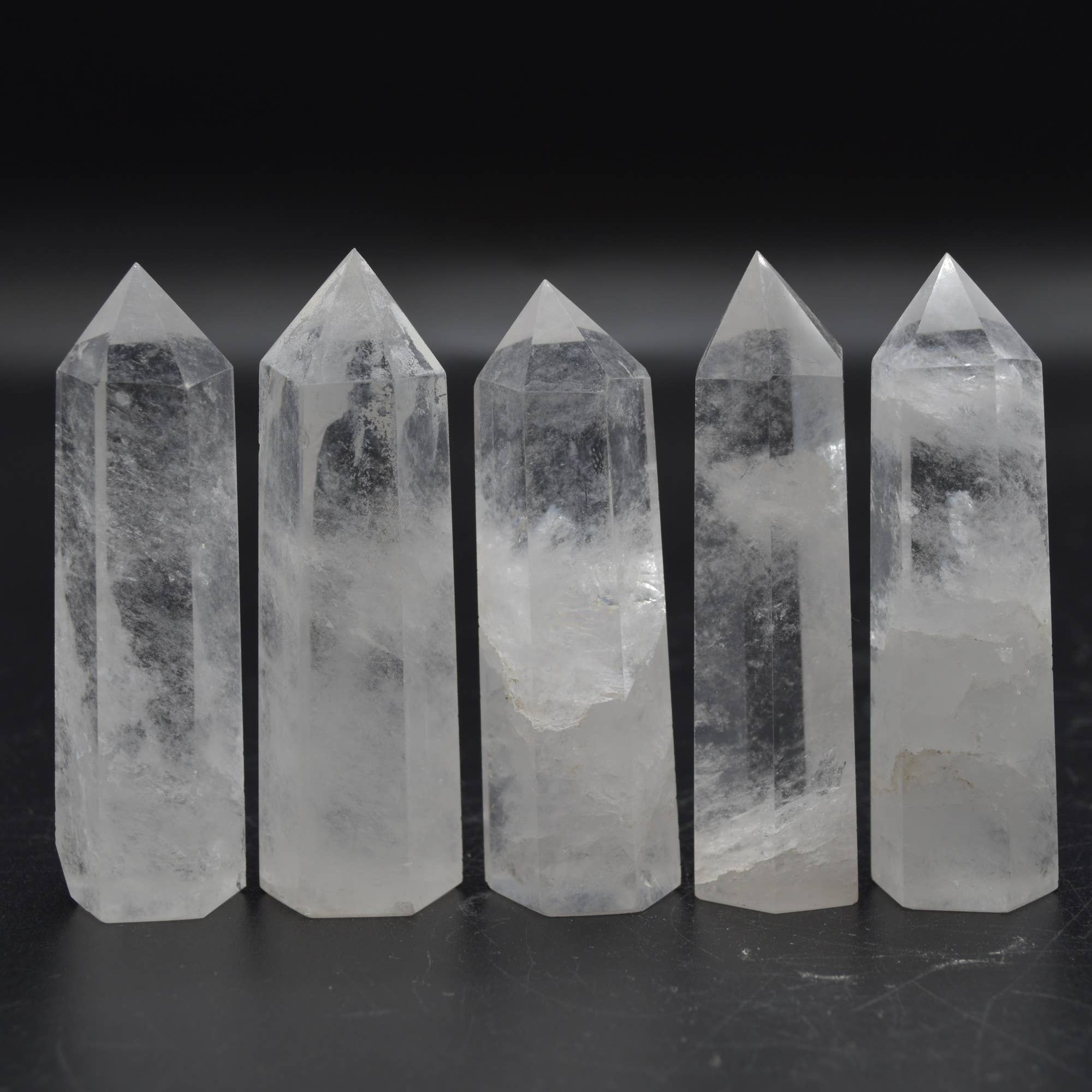 Calder Crystals - Wholesale Spiritual Stone/Crystal - Clear Quartz Crystal Point, Tower, Wand - Choose Size13
