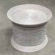 Pagan Round Motif Side Table 20x16'H WW for wholesale by Matahari