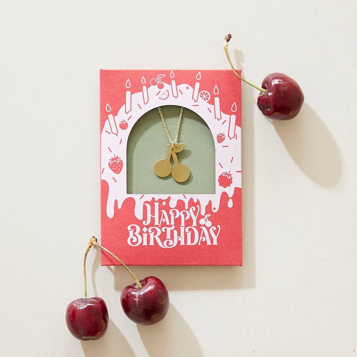 Fødselsdagskirsebærhalskæde for engroshandel hos Just Trade UK