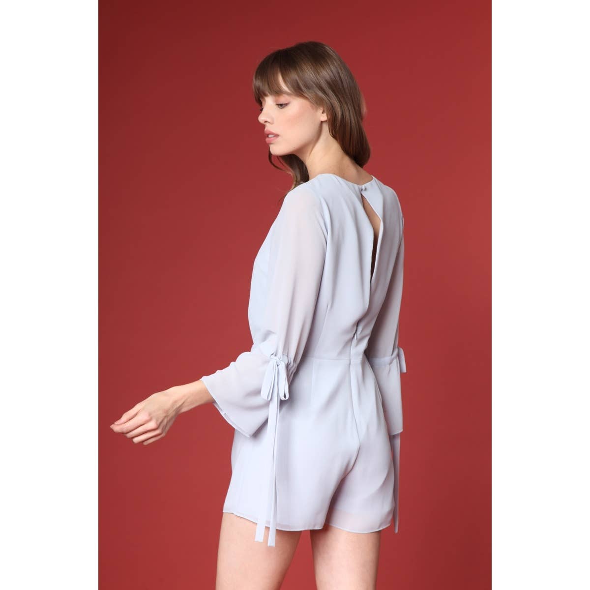 Naked Zebra Rack - Wholesale Romper - Women's - Tie Sleeve Romper17