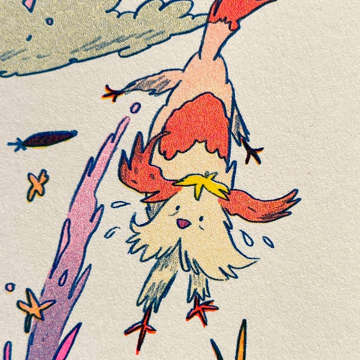 Natalie Andrewson - Wholesale Art Print - Howl's Moving Castle Small Riso Print9