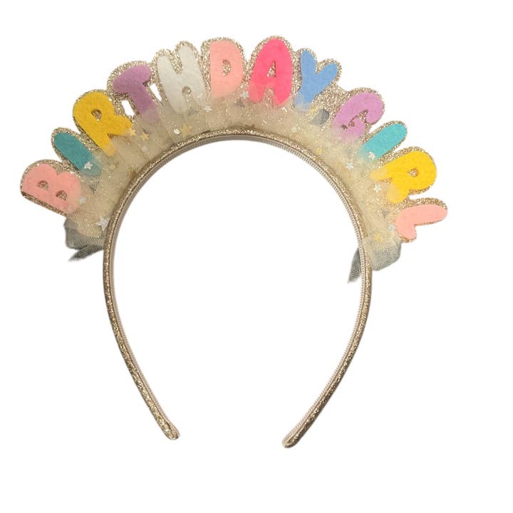 Sparkle Sisters by Couture Clips - Wholesale Fashion Headband - Kids - Happy Birthday Girl Headband