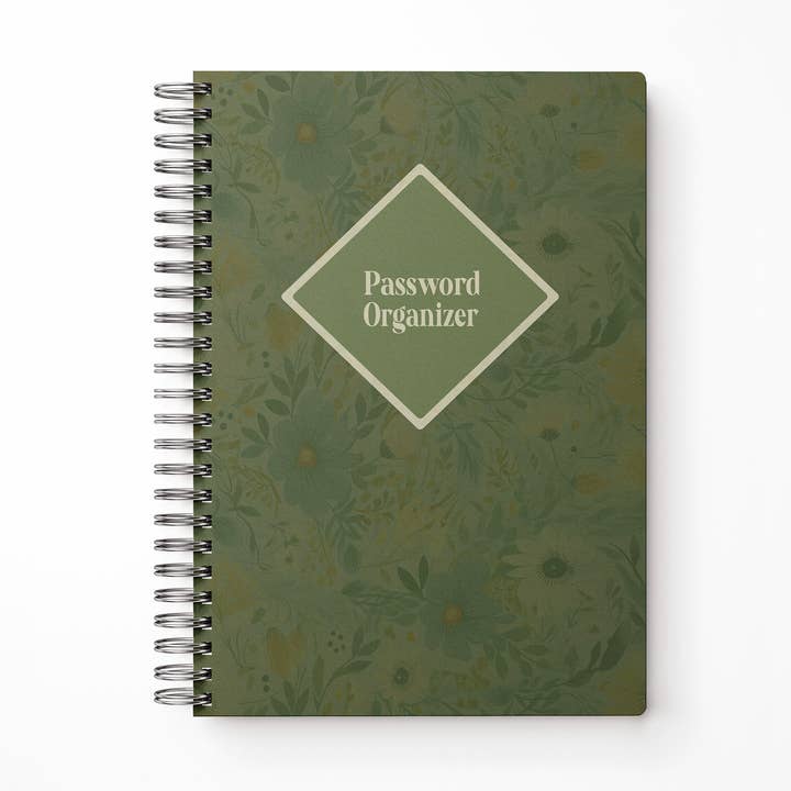 Green Meadows Password Organizer Notebook for wholesale by Line & Script