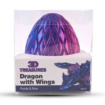 3D Printed Winged Dragon Scale Egg Fidget Toy - Multiple Colours for wholesale by Showcase