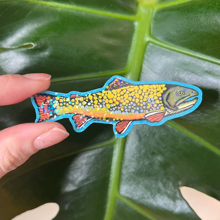Brook Trout Sticker - Light-weight / Indoor: 🌿📖 for wholesale by Granola Girl Outfitters