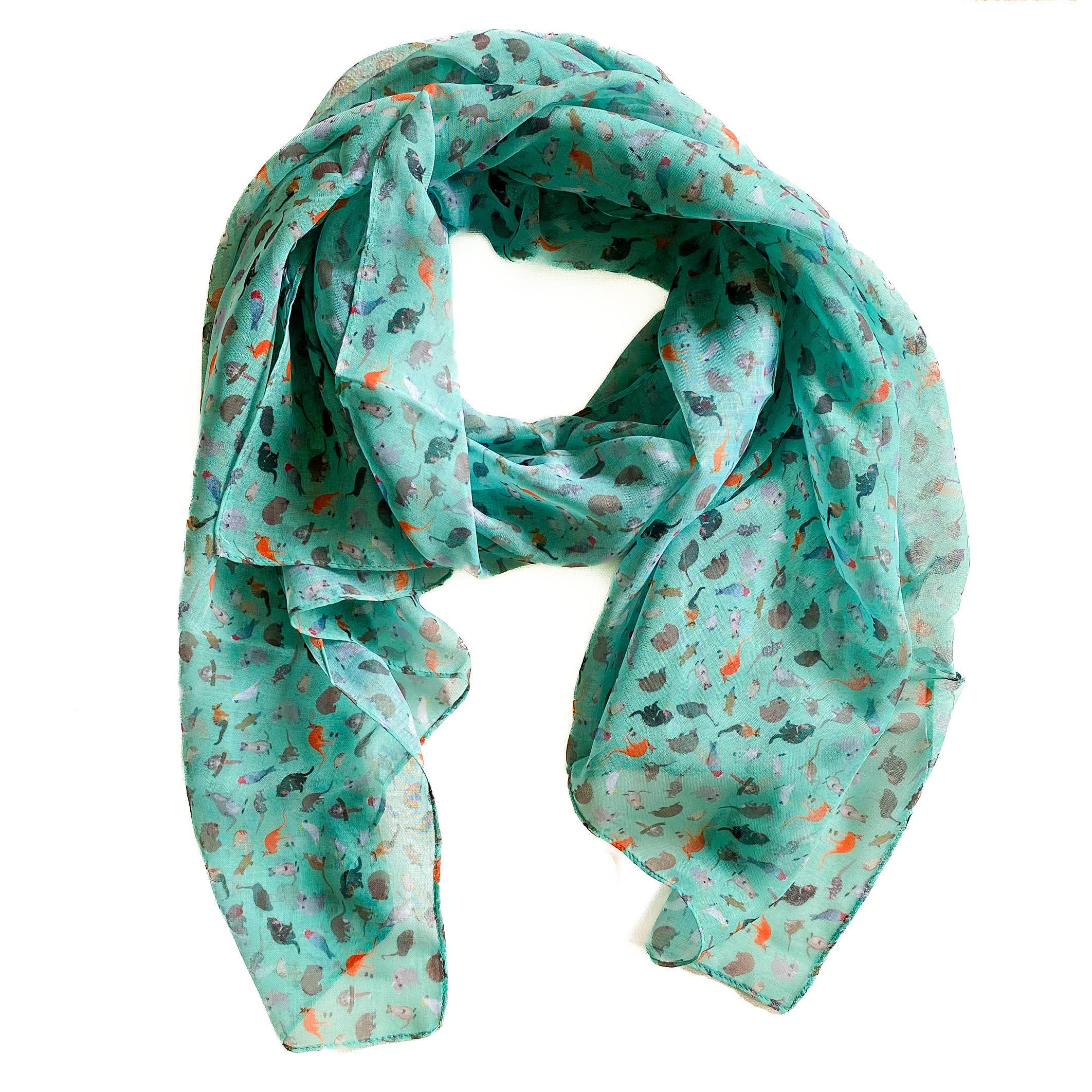 Red Parka - Wholesale Head scarf – Women's - Australian Animals RPET Scarf0