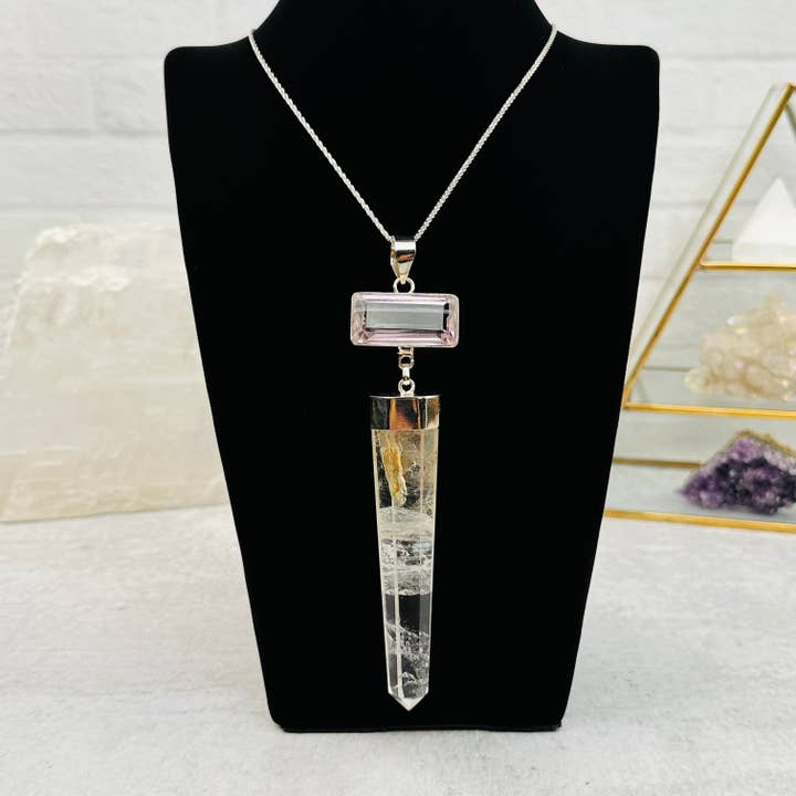 Rock Paradise - Wholesale Individual Charm/Pendant - Crystal Large Rose Quartz Pendants - You Choose -