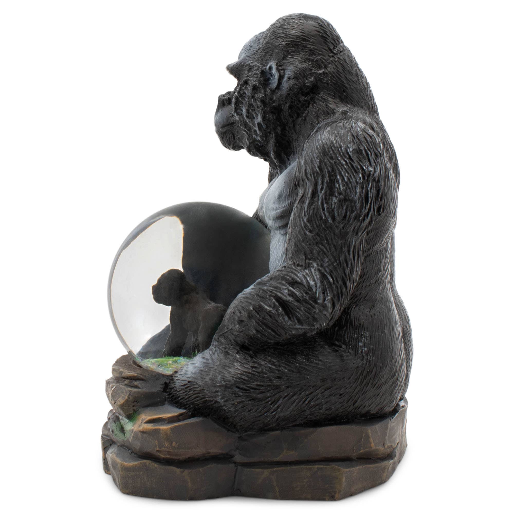 EAST AVENUE - Wholesale Snow Globe - Gorilla Mom and Baby 45MM Snow Globe2