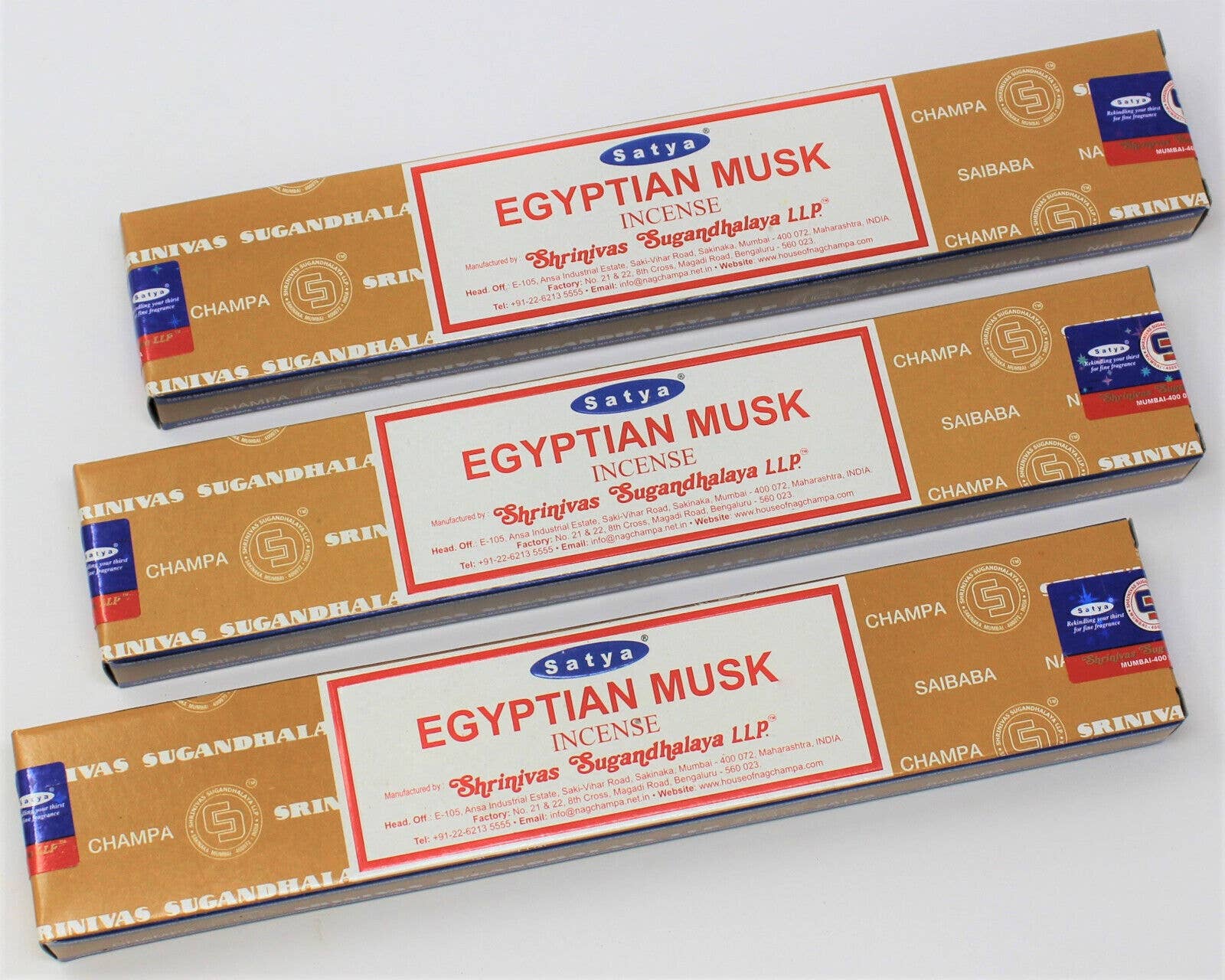 Magnifique Hearts - Wholesale Incense - Satya Egyptian Musk Incense Sticks Mystique of the Nile (15g1