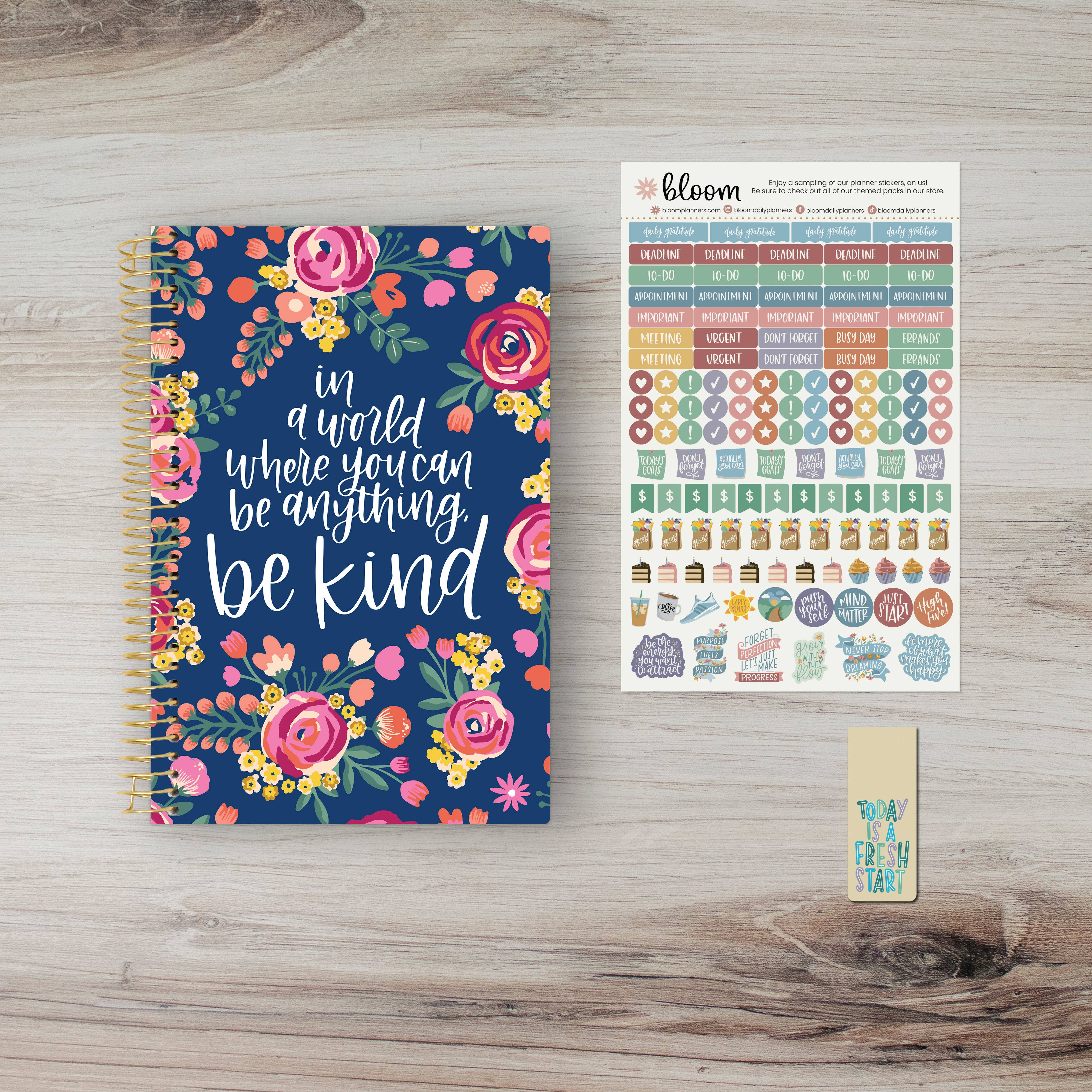 bloom daily planners - Wholesale Planner - Undated Planner - 5" x 8" size13