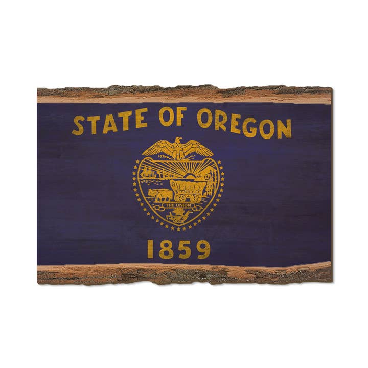 Oregon State Flag - Live Edge for wholesale by DaydreamHQ