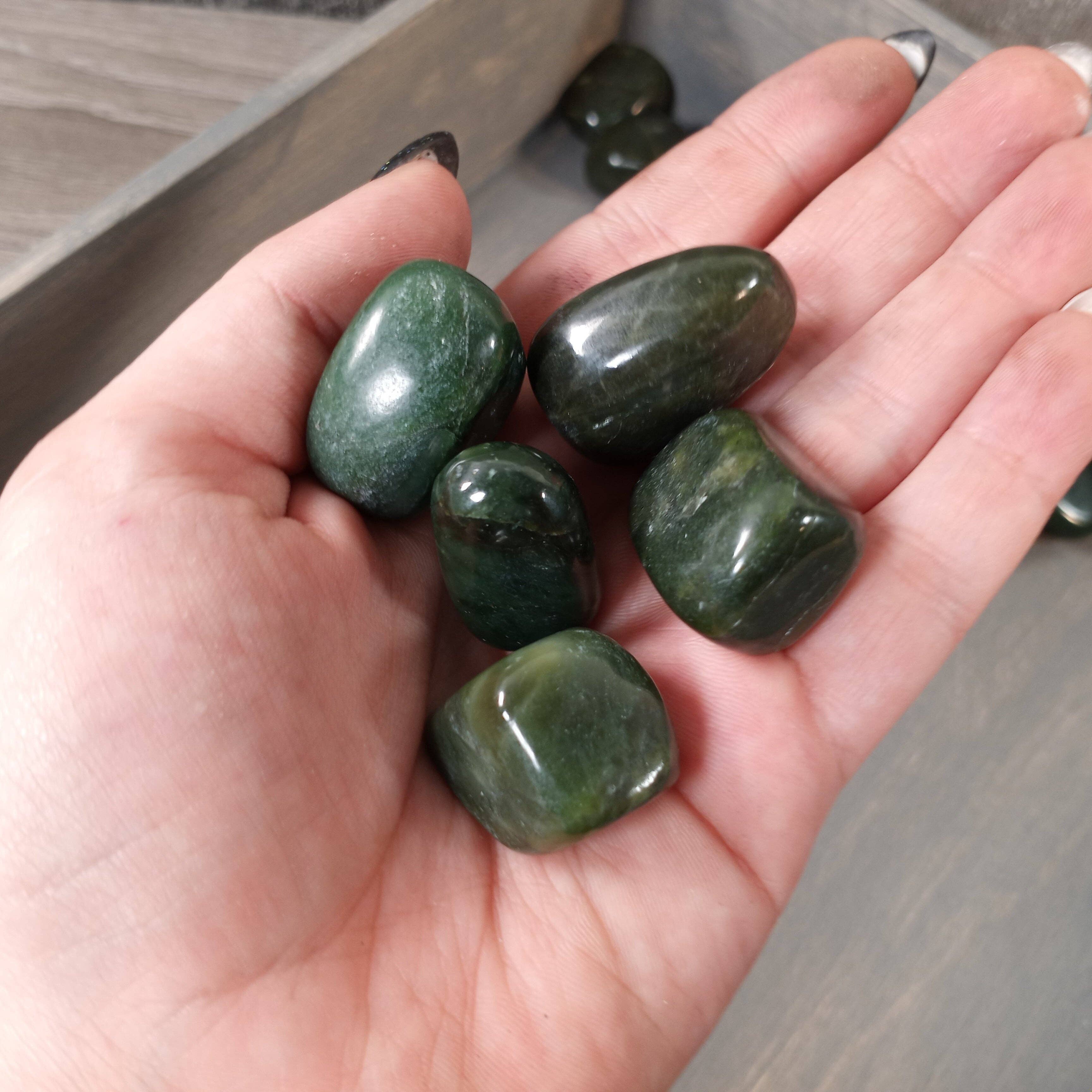 Keystone Crystals - Wholesale Spiritual Stone/Crystal - Premium British Columbia Jade Tumbled Stones – by the Pound1