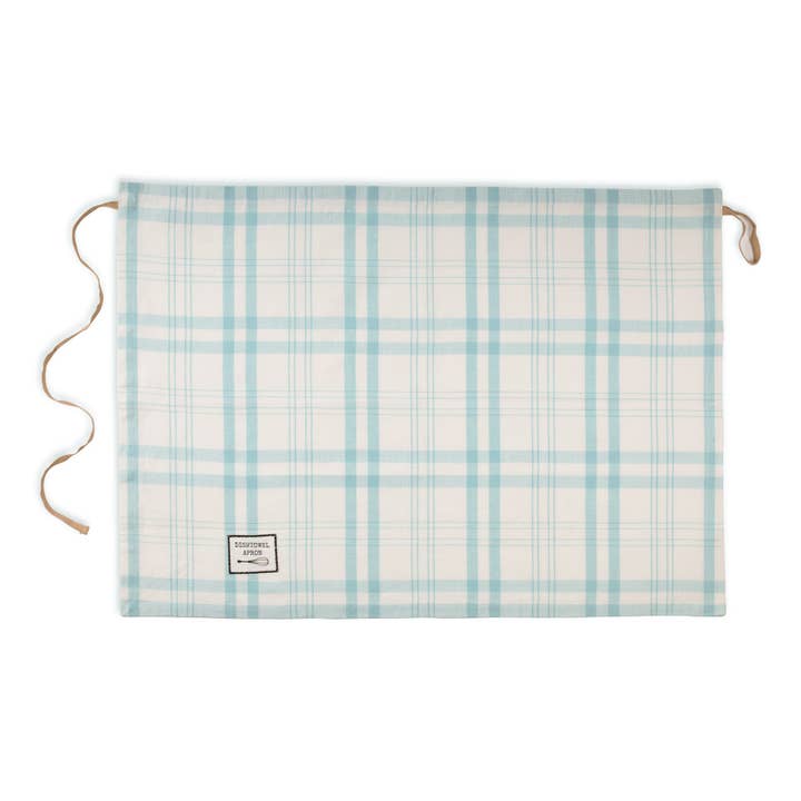 Design Imports - Wholesale Apron - Blue Plaid Dishtowel Apron